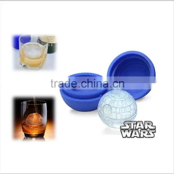 Best Seller on Amazon FDA Approved Food Grade Non Stick 2.5" Sphere Plastic Silicone Clear Whiskey Round Silicone Ice Cube Tray photo-5