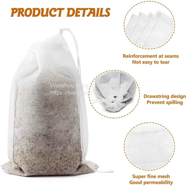 Not Dirty Cold Brewed Coffee Filter, Cold Brew One-time Cold Brewed Coffee Filter Bag - 120 Package, With Rope, Mesh Bag Cold Brew, Apply Ice Coffee Machine photo-2