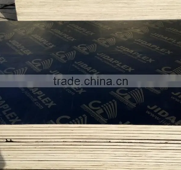 Jida Building Materials 18mm Black/brown Film Faced Plywood Sheet,Poplar Core Cheap Film Faced Plywood Formwork photo-3