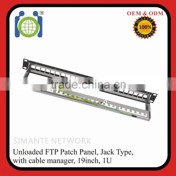19 Inch 1U Unloaded 24 Ports Patch Panel photo-3