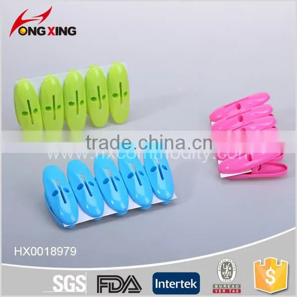 Laundry Accessories 18 Pcs Plastic Colored Spring Clothespins photo-3