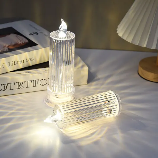 Led Electronic Candle Light Living Room Dining Table Scene Layout Led Night Light photo-3
