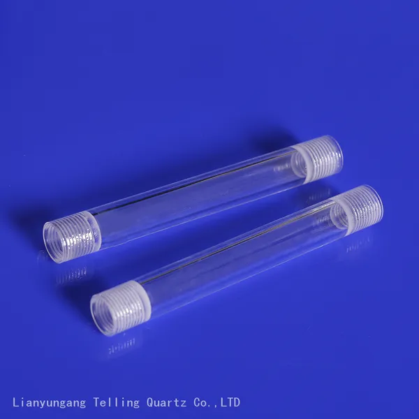Quartz Tube With Thread Mouth At Both Ends photo-2
