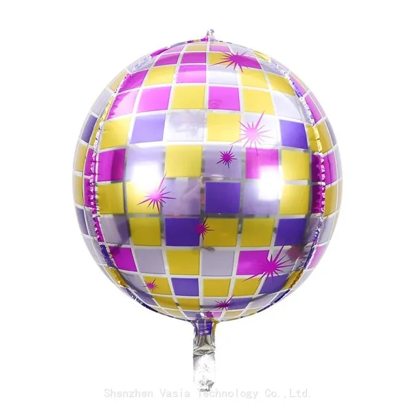 Bulk 22-Inch 4D Metallic Disco Foil Balloons for Birthday Bar Party Decorations Wholesale Supplies photo-3