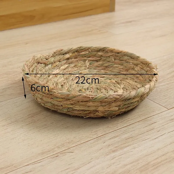 Home Decoration Bird Nest House Straw Grass Bird Cage