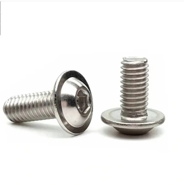 M6x16 Ultra Low Profile Hex Socket Screw ISO 7380 Stainless Steel Flattened Button Head Bolt photo-4
