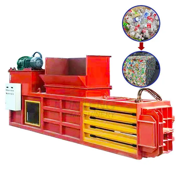 Horizontal Hydraulic Plastic Baler Machine for Waste Plastic Film Pet Bottles Paint Bucket Compression EPC