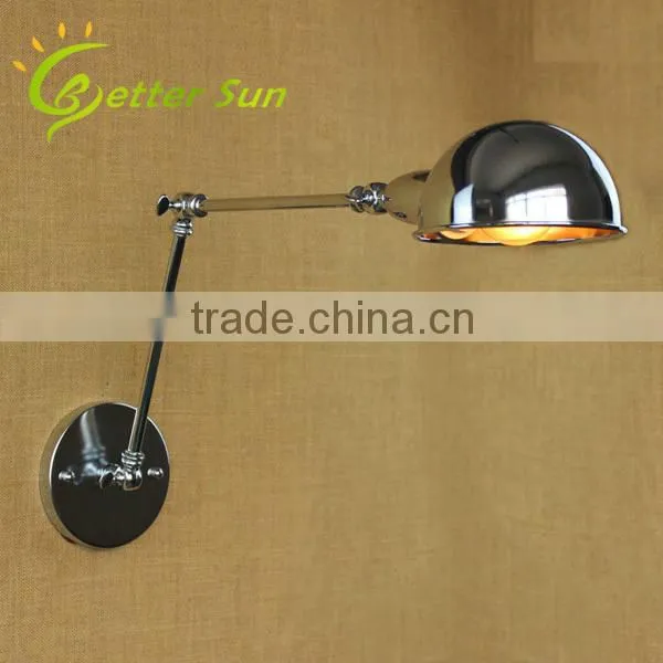 Adjustable Machine Arm Chrome Finished Corridor Wall Light for Home photo-3