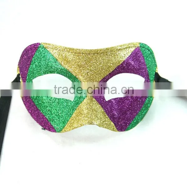 Face Mask for Dance With Halloween Mask With Feather Half Face Female Costume Party Princess of Venice photo-2