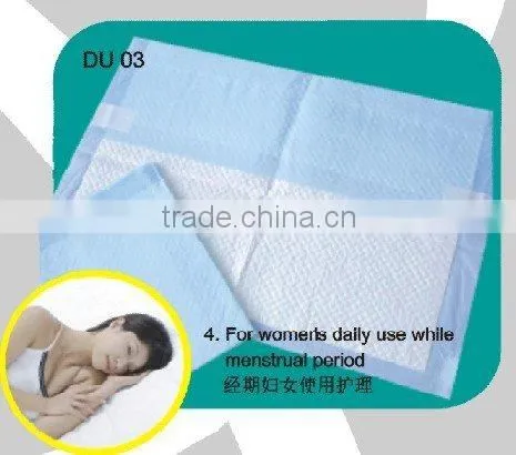 menstrual period disposable underpads