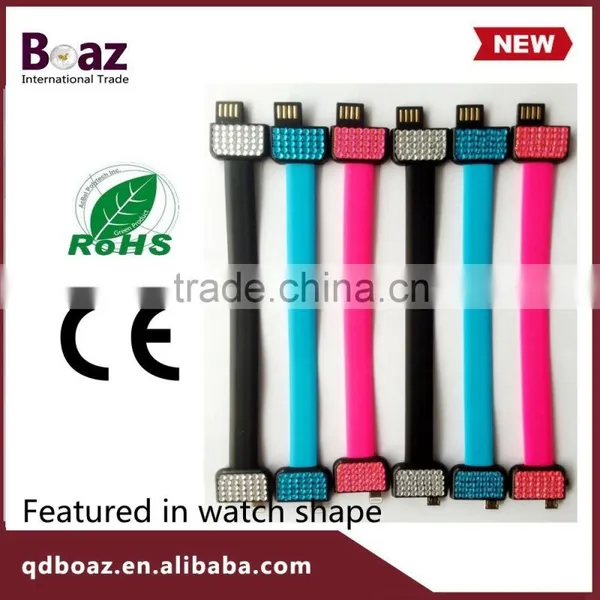 Colorful Fashion Universal Bracelet Charger Cable for Smartphone photo-3