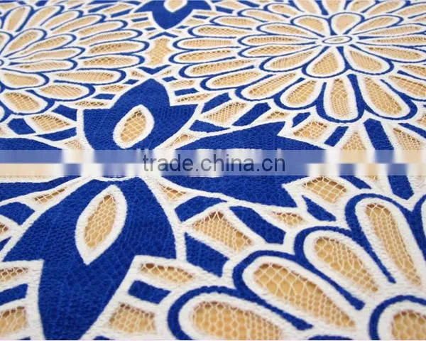 Most Popular Wholesale French Lace Fabric 2016 for Wedding Embroidered French Tulle Lace Fabric photo-3