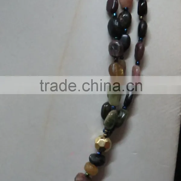 Tourmaline Natural Stone Necklace Fashion Jewelry Gemstone Jewellery photo-4