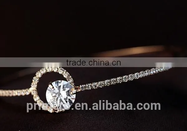 White Gold Plated AAA+ Cubic Zircon CZ Diamond Bangles Bracelets For Women Jewelry photo-4