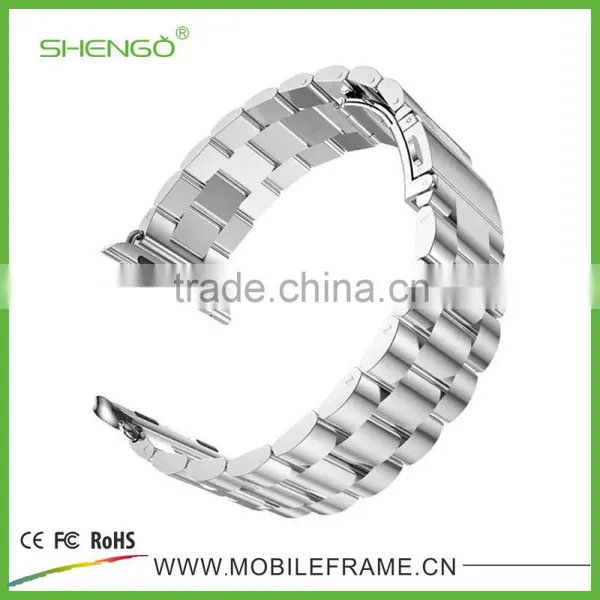 Stainless Steel Metal Strap Watch Band for Apple Watch With Band Adapter photo-2