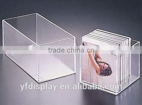 High Clear Acrylic CD & DVD Holder, File Organizer,