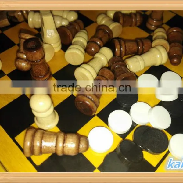 5 in 1 Wooden Game Set Wholesale Multi Chess Set Quality Choice photo-4
