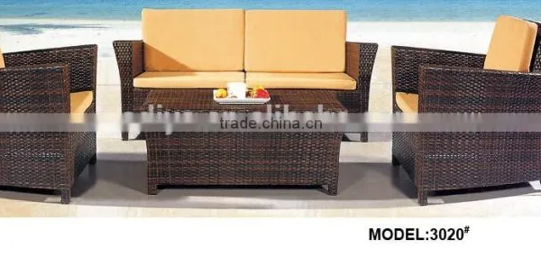 High Quality Garden Rattan Wicker Sofa Set photo-5