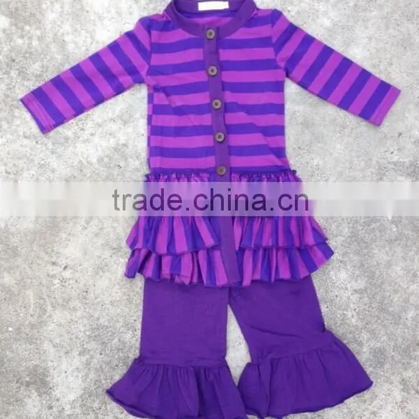 Classic Design Cute Baby Girl Cotton Cardigan 100% Cotton Kids Long Sleeve Cardigan With Triple Ruffle photo-5