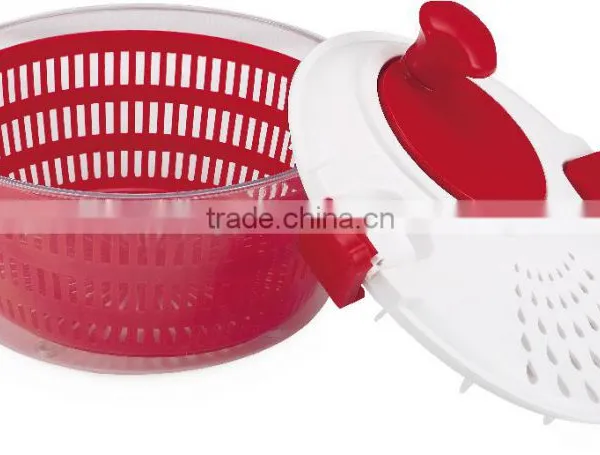 2016 Leakproof Plastic Salad Spinner With Clips and Crank Handle Salad Chopper Slicer photo-2
