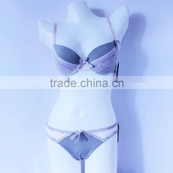OEM Underwear Fancy Girl Bra and Panties With Lace Sexy Ladies Bra Set Supplier's Choice photo-2