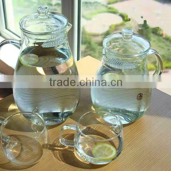 Hot Selling Flower Tea Kettle Fruit Teapot 1800ml Glass Ware Handle Borosilicate Glass Teapot for Family Kitchen Glass Teaset photo-3
