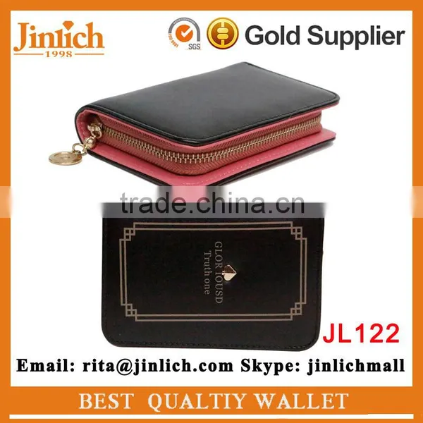 Leadies Casual Had Pouch PU Contrast Color Wallet