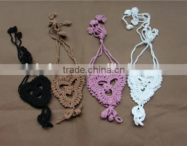 Crochet Barefoot Sandals Beach Wedding Yoga Shoes Foot Jewelry White photo-6