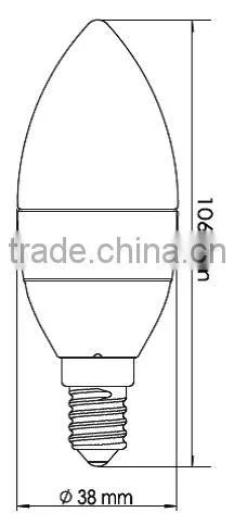 LG LED Light Candle 5W 300LM 2700K Dimmable C0527EA4T41 CLEAR photo-4