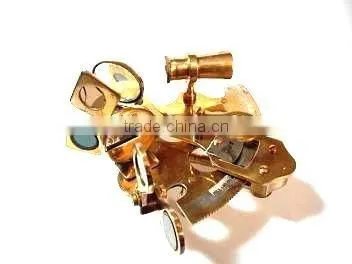 VINTAGE Pirate Brass Nautical Sextant- Buy Brass Nautical Sextant With Box 1029 photo-6
