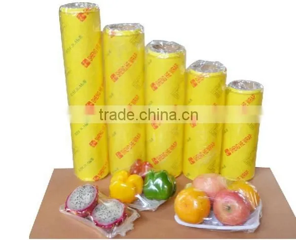 Clear Pvc Food Cling Film Wrap Roll Food Grade Plastic Wrap Film photo-2