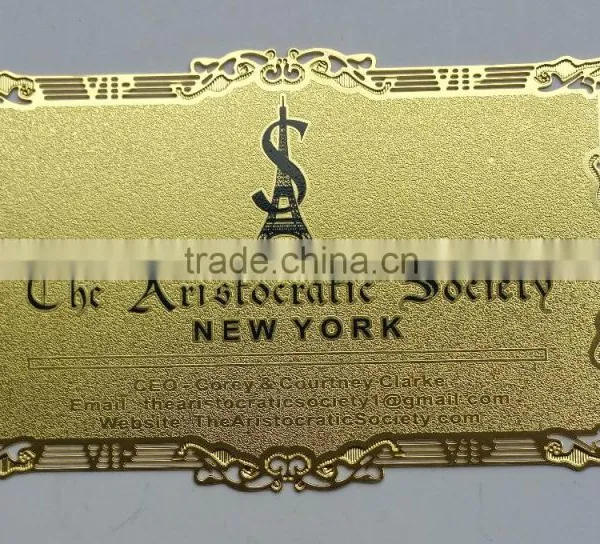 Business Service Style and Satin Black Metal Business Cards Theme OEM Metal Business Card photo-3