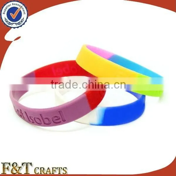 Custom Charity Camouflage Rainbow Silicone Wristband Custom Wristband Cheap Laser Engraving photo-6
