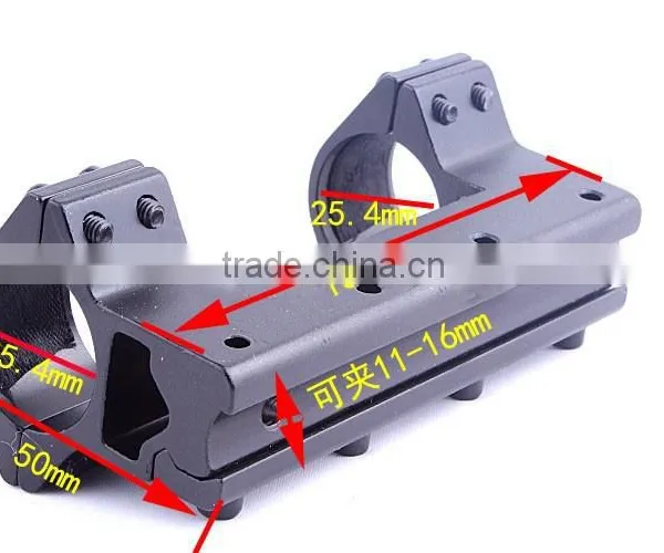 1pc Rifle Scope Mount Overall Long Outdoor Hunting Ring 25.4mm Length 100mm High Quality Metal Tactical Hunting Rail Mount