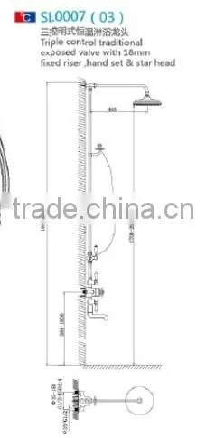 Classic Style Exposed Thermostatic Shower Mixer With Timeless Design photo-2