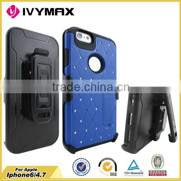 Wholesale Bling Stand Cellphone Case for Apple Iphone 6 4.7' photo-2