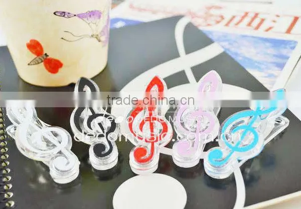 Factory Wholesale Colorful Music Note Symbols Clips Beautiful Paper Clips