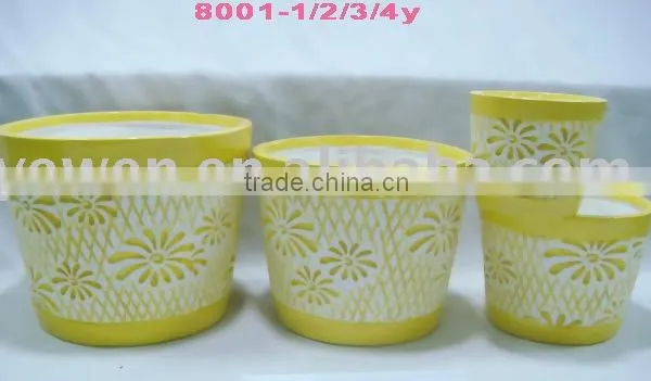 Hand Painted Flower Pot ,teracotta Planter