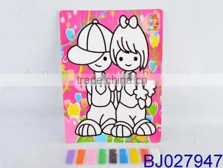 Very Cheap Kid Toy Funny Intelligent Diy Sand Art Kit photo-4