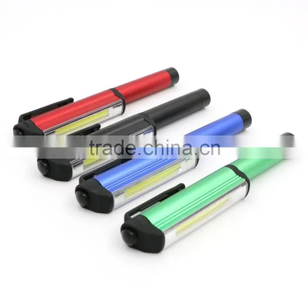 Hot Mini Pen Flashlight Aluminum Waterproof With Pen Holder Can be Placed Pocket photo-3