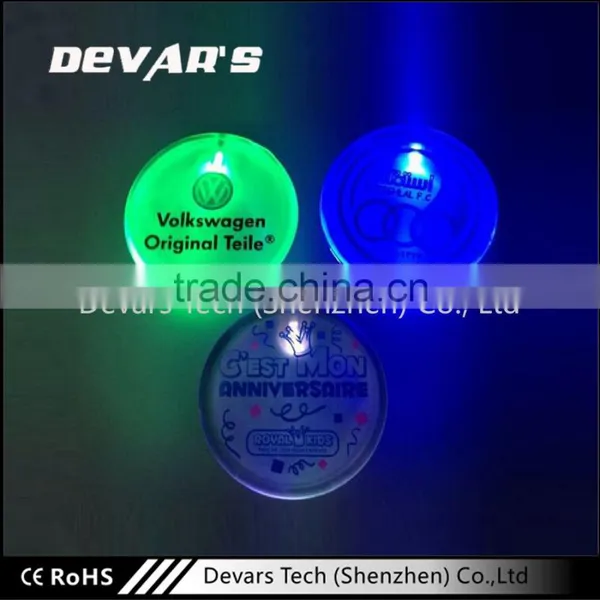 OEM High Quality Different Design Logo Customized Plastic Pin Round Led Badge photo-5
