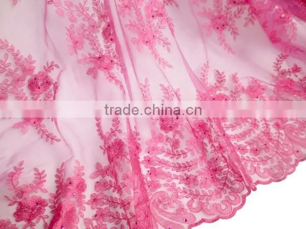 Net Embroidery Stones Laces/Hot Selling French Laces/Low Price French Net Laces photo-6