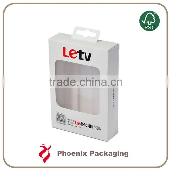 Custom White Art Paper Packaging Box With PVC Window photo-4