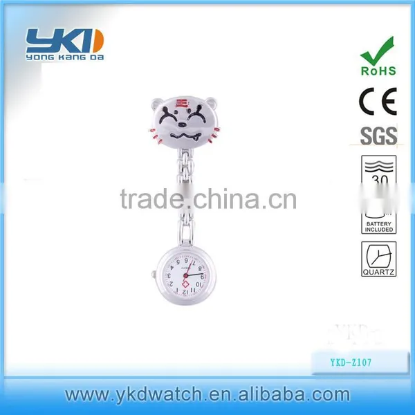 Portable Quartz Watch Sr626sw Cat Shape Nurse Watch, Clip Watch Nurse Watch