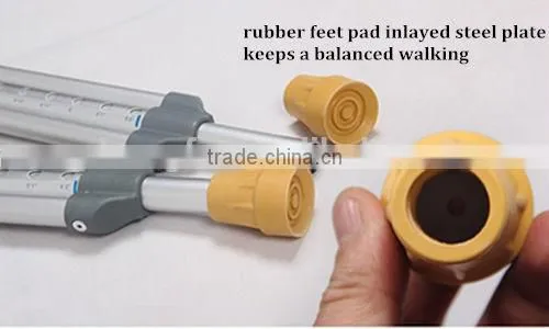 Underarm Height Adjustable Aluminum Crutches photo-5