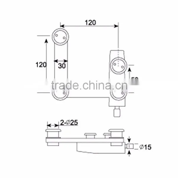 Top Quality Reasonable Price Metal Clips Tempered Glass Panel Hardware photo-3