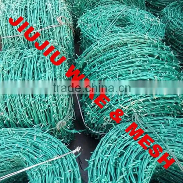 Anping Jiujiu PVC Coated Barbed Wire Stable Quality Price