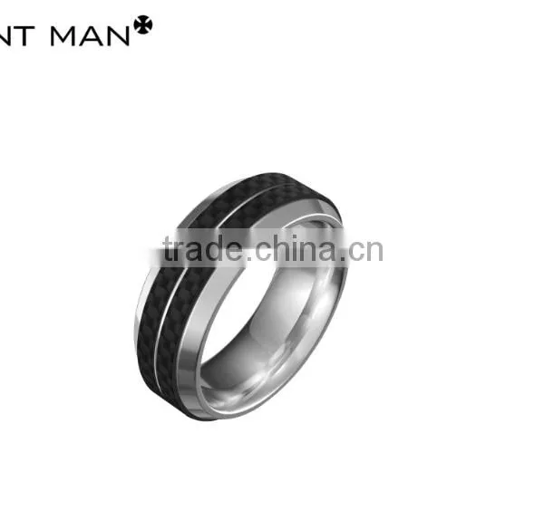 2016 Hot Selling 8mm Rings Wedding Rings Band Carbon Fiber Titanium Ring Engagement Ring photo-2