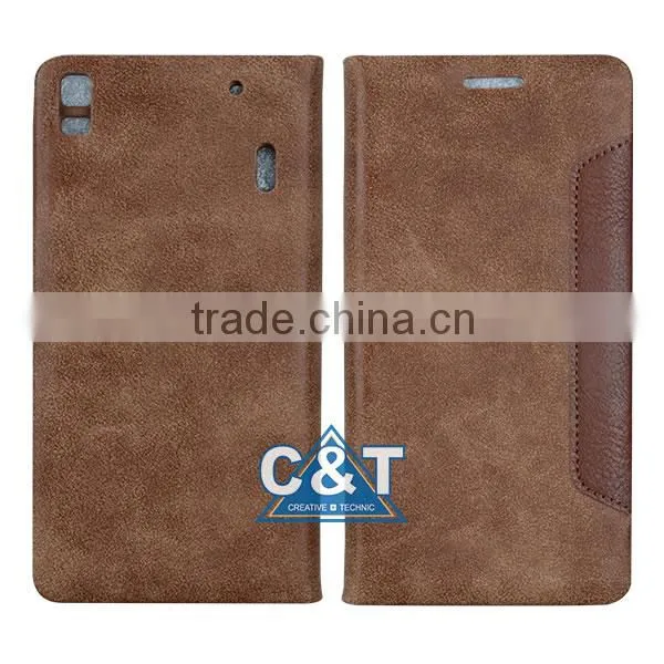 C&T Luxury pu Leather Wallet Flip Cover Case for Coolpad Note3 photo-4