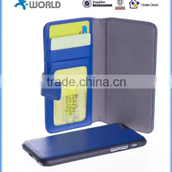 ISO Approved Manufacturer 2 in 1 PU Leather Detachable Wallet Case for IPhone 6S photo-4